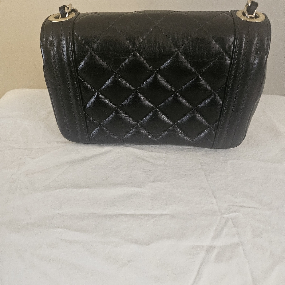 Borse In Pelle Black Italian Quilted Leather Bag - Picture 7 of 9